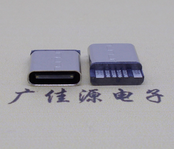 usb type c6p焊線母座,短體前十二后六焊接
