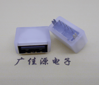 usb直立式10.5mm防水母座,180度魚叉腳穿板焊接ipx67接口